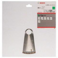 Kreissägeblatt AD 250mm Z.80 WZ/N Bohr.30mm Schnitt-B.3,2mm HM BOSCH