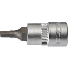 Steckschlüsseleinsatz 1/4 Zoll 6-kant SW 4mm L.32mm TECWERK
