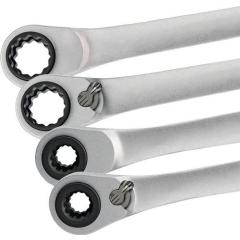 Multifunktionsknarrenringschlüssel 4 in 1 10-13-17-19mm 12-KT.L.220mm Anz.Z.72