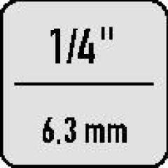 Steckschlüsseleinsatz 44 K 1/4 Zoll Innen-6-kant 5mm L.28mm STAHLWILLE