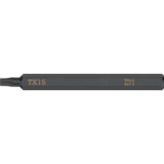 Bit 867 S TORX 15x70mm 1/4 Zoll TORX 15x70mm L.70mm WERA | 5 Stück