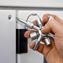 Schaltschrankschlüssel TwinKey® 6 Funktionen m.Magnet Verb.KNIPEX