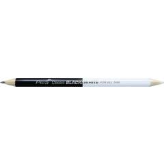 Köcher Pocket f.Blei/Markierstifte m.Spitzmesser m.1 Markierstift Black & White