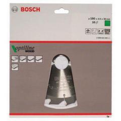 Kreissägeblatt Optiline Wood AD 190mm Z.16 WZ Schnitt-B.2mm BOSCH