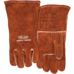 Schweißerhandschuhe Gr.XL (9,5) braun Rindspaltleder 5 PA | 5 Stück