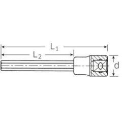 Steckschlüsseleinsatz 2054 7 1/2 Zoll 6 kant SW 7mm L.120mm STAHLWILLE