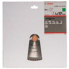 Kreissägeblatt AD 216mm Z.60 WZ/N Bohr.30mm Schnitt-B.2,0mm HM BOSCH