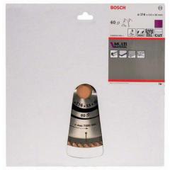 Kreissägeblatt AD 216mm Z.60 HLTCG Bohr.30mm Schnitt-B.2,5mm HM BOSCH