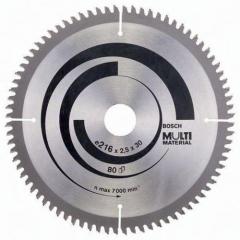 Kreissägeblatt AD 216mm Z.80 HLTCG Bohr.30mm Schnitt-B.2,5mm HM BOSCH