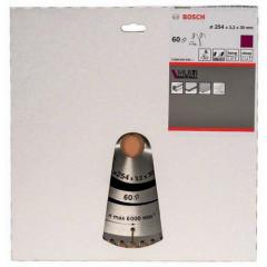 Kreissägeblatt AD 254mm Z.60 HLTCG Bohr.30mm Schnitt-B.3,2mm HM BOSCH