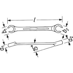 Doppelringschlüssel 612 30x32mm 300mm HAZET