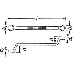 Doppelringschlüssel 630 20x22mm 295mm HAZET