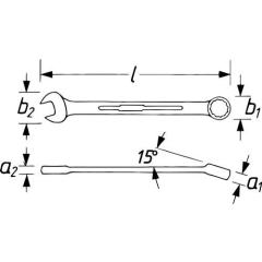 Ringmaulschlüssel 600 LG SW 41mm L.600mm ext.lang Spezialstahl HAZET