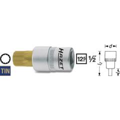 Steckschlüsseleinsatz 990-10 1/2 Zoll Innen-Vielzahn M10 L.53mm HAZET