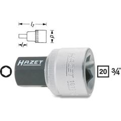 Steckschlüsseleinsatz 1010 3/4 Zoll Innen-6-kant SW 19mm L.56,5mm HAZET