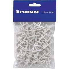Fliesenkreuz 2,5mm 100 St./Btl.PROMAT | 10 Stück