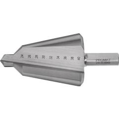 Blechschälbohrer Bohrber.24-40mm HSS Gesamt-L.89mm Z.2 PROMAT