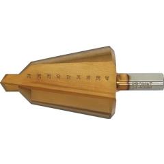 Blechschälbohrer Bohrber.24-40mm HSS TiN Gesamt-L.89mm Z.2 PROMAT
