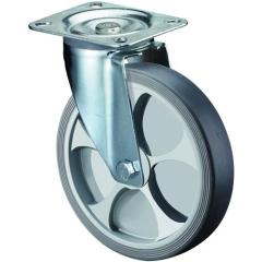 Lenkrolle D.100mm Trgf.110kg thermopl.Ku.Platte L104xB80mm BS ROLLEN