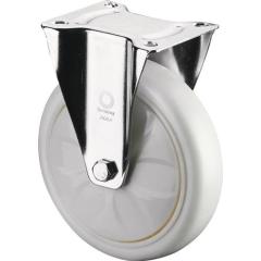 Bockrolle D.100mm Trgf.300kg Ku.Platte L138xB110mm Farbe Rl.weiß BS ROLLEN