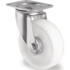 Lenkrolle D.100mm Trgf.130kg PA Platte L105xB80mm TECWERK