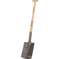 Bauspaten 285x185/180mm Gr.2 Gärtner Form m.Trittschutz u.Eschen-T-Stiel IDEAL | 5 Stück