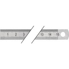 Stahlmaßstab L.150mm rostfr.Stahl biegsam Teilung B=mm/1/2mm PROMAT