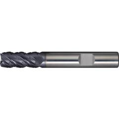 Schaftfräser DIN 6527L Typ NF-UNI D.4mm VHM TiAlN 45Grad HB Z.4 lang PROMAT