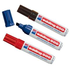 Permanentmarker 500 schwarz Strich-B.2-7mm Keilspitze EDDING | 10 Stück