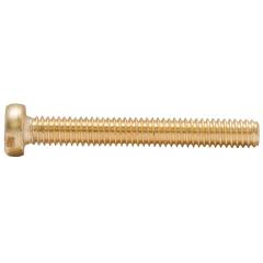 Zylinderschrauben DIN 84 (ISO 1207) | Messing unveredelt | M 3.5 x 12 mm | 200 Stück
