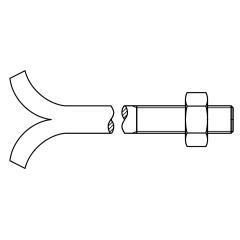 DIN 529 Mu Stahl CM 24 x 250 mm galvanisch verzinkt | 5 Stück