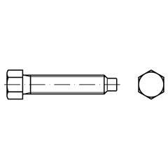 DIN 561 22H / 8.8 Form B | M 12 x 30 SW17 mm galvanisch verzinkt A2F | 50 Stück