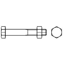 DIN 601 mit Mutter | M 20 x 65 mm | feuerverzinkt | 25 Stück