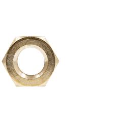 DIN 934 | Sechskantmuttern | Messing galvanisch vernickelt | Sechskantmuttern | M 10 | 100 Stück