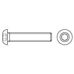 Flachkopfschrauben mit Innensechskant | ISO 7380-1 | M 12 x 40  | 100 Stück