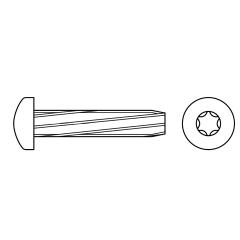 Gewinde-Schneidschrauben mit Linsenkopf | ~DIN 7516, ISR | AE M 6 x 16 -T30 | 500 Stück