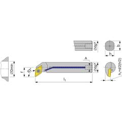 Bohrstange E10K-SDUCL 07 li. VHM m. IK TECWERK