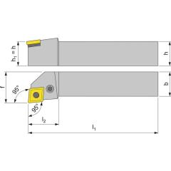 Klemmdrehhalter PCLNL 3232 P12 li. vern. Außendrehen TECWERK