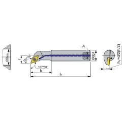 Bohrstange A1012K-SDQCL 07 li. vern. m. IK TECWERK