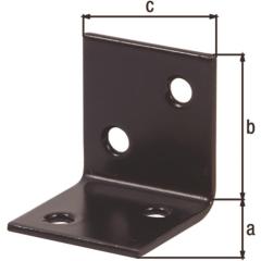 Breitwinkel Maß a 30mm Schenkel-L.30mm blau verzinkt,schwarz beschich. | 50 Stück