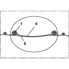 Absaug- u.Gebläseschlauch PROTAPE® PUR 301 AS ID 40mm AD 48,00mm 4mm L.10m | 10 Stück