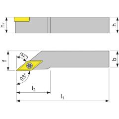 Klemmdrehhalter SVJCL 1616 H11 li. vern. Außendrehen TECWERK