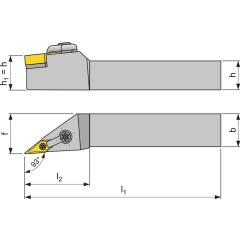 Klemmdrehhalter MVJNR 2020 K16 re. vern. Außendrehen TECWERK