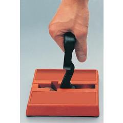 Permanenthandmagnet L160xB150xH25mm m.Exzenter am D-Griff Gesamt-H.175mm 1,4 kN