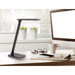 Schreibtischleuchte Alu./Ku.schwarz H.425mm m.Standfuß LED MAUL