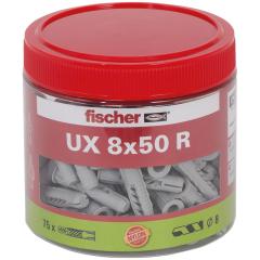 fischer Universaldübel UX 8 x 50 R | Dose (75 Stück)