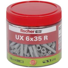 fischer Universaldübel UX 6 x 35 R | Dose (185 Stück)
